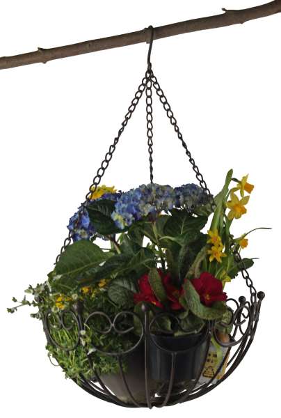 Eleganter Metall-Hängekorb – Stilvolle Präsentation für Pflanzen & Dekoration